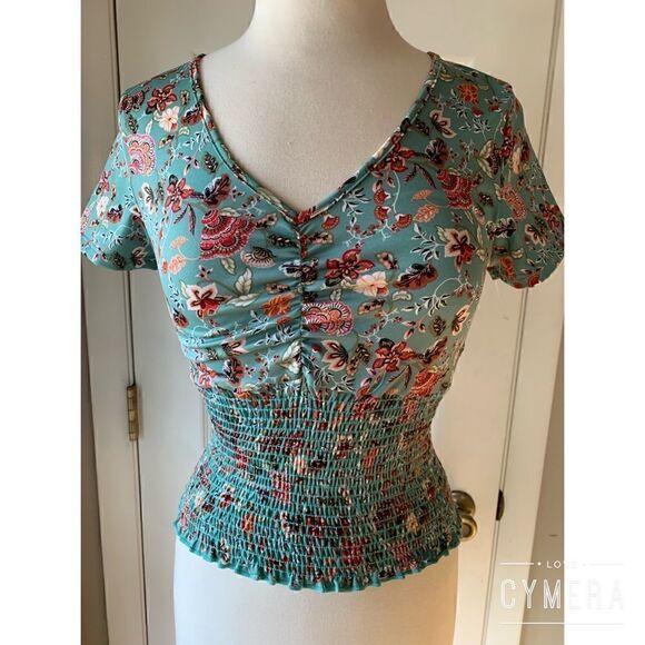 Moa Moa NWOT Floral Top - Picture 1 of 6